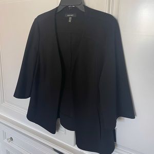Black Nine West Mykonos Black Stretch Open Blazer